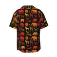thumbnail image 4 of Goofa Animal Printed Men's Casual Short-sleeved Shirt,Lightweight Breathable Button-down,Summer Casual men's top,Versatile Fashion shirt-Medium, 4 of 7