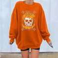 thumbnail image 2 of Moda mujer estampado manga larga cómoda transpirable cuello redondo camisa Tops Pompotops FGAJ7891, 2 of 6