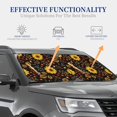 thumbnail image 4 of Naloa Sunflowers Leaves 2 Piece Foldable Car Sun Shades, Car Windshield Sunshade, Front Window Sunshade for Car, Truck, SUV - Medium, 4 of 7