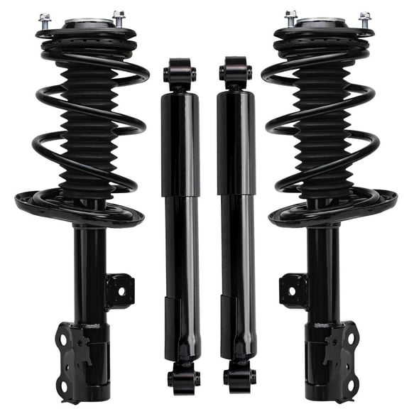 Detroit Axle - Struts Shocks for 2006-2012 Toyota RAV4 [2.4L 2.5L] Complete 2 Front Struts w/Coil Spring 2 Rear Shock Absorbers 2007 2008 2009 2010 2011 Replacement Ready Struts Assembly