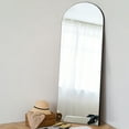 thumbnail image 2 of 71"x24" Arched Full Length Mirror Floor Mirror with Stand Black, 2 of 7