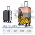 thumbnail image 6 of Bixox Washable Horse Sunflowers Printed Luggage Cover, Fashion Suitcase Protector Fits for X-Large luggage, 6 of 8