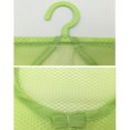thumbnail image 3 of Bolsa multiusos para pinzas de ropa con percha, bolsa de malla de almacenamiento colgante para el hogar sobre la puerta, paquete de 3, azul, verde y rosa Ormromra YZY1427, 3 of 7