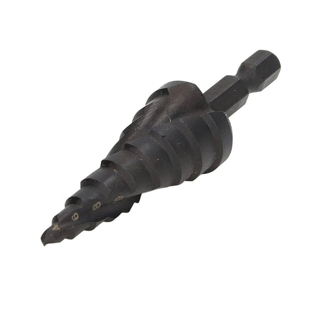 Broca Escalonada HSS, Herramienta De Vástago Hexagonal Con Ranura En Espiral, Escariador De Orificios De Pagoda Con Ranura Doble, Resistente Al Desgaste, Para