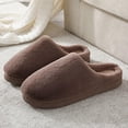 thumbnail image 3 of Men's Comfort Memory Foam Slippers Plush Lined House Shoes Indoor, Outdoor Anti-Skid Rubber Sole, 3 of 10