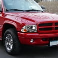 thumbnail image 3 of DNA Motoring For 97-04 Dodge Dakota Durango Chrome Amber Corner Diamond Headlight Lamps Pair, 3 of 4
