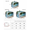 thumbnail image 3 of Ocean Beach Toaster Cover 2 Slice, Palm Trees Summer Tropical Island Seaside Dustproof Bread Machine Oven Cover with Storage Pockets, Fits Most Kitchen Toasters Protector, 3 of 5
