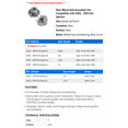 thumbnail image 2 of Rear Wheel Hub Assembly Set - Compatible with 2000 - 2004 Kia Spectra 2001 2002 2003, 2 of 2