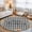 Black, Charcoal Gray, Pumpkin Orange, Cream, variant on Round Rugs 5Ft, Thanksgiving Round Area Rug Washable Indoor Throw Carpet, Fall Orange Blue Pumpkin Leaves Plaid Soft Non Slip Circle Rug for Cabinet Bathroom Home Decor Aesthetic