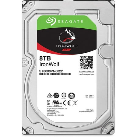 Seagate ST8000VN0022 IronWolf 8TB 3.5 SATA HDD 7200 (Best Hdd For Nas 2019)