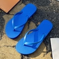 thumbnail image 2 of Slippers for Women,Comfortable Slippers With Thong Design For Beach And Casual Wear Easy On Flat Sandals For Summer,Womens Slippers,Blue,10, 2 of 5