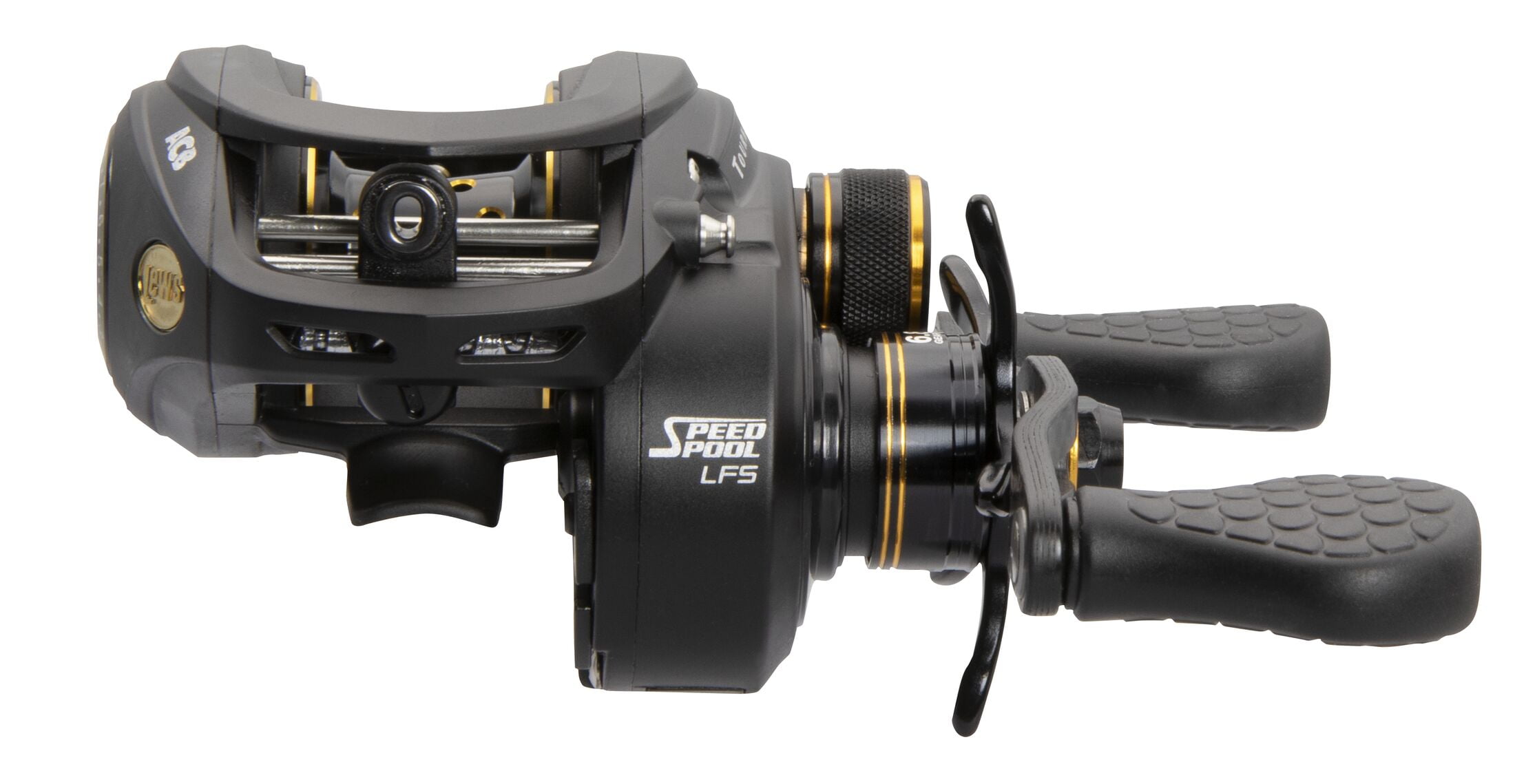 Lew's Tournament Pro LFS Speed Spool Baitcast Fishing Reel, 7.5:1 Gear Ratio, Left-Hand Retrieve, Black