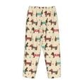 thumbnail image 5 of Goofa Dachshund Dog Puppy Printed Soft Pajama Pants for Women, Wide Leg Comfy Casual Lounge Yoga Pants-Small, 5 of 9