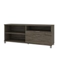 thumbnail image 1 of Bestar Pro-Linea 72W Credenza with 2 Drawers walnut grey, 1 of 5