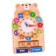 thumbnail image 3 of Clasificador de formas de madera, reloj de enseñanza, rompecabezas de aprendizaje temprano, juguete apilable, rompecabezas Montessori multifuncional Hugo Reloj de clasificación de formas, 3 of 10
