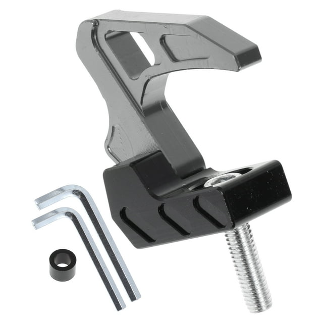 Gancho Colgante para Motocicleta Cuadrado Soporte para Casco de Motocicleta Equipaje para Scooters Bicicletas Tono Titanio Longitud 50mm