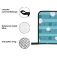 thumbnail image 6 of YFYANG Oven Mitts and Pot Holders Sets 4 Pieces, Non-Slip Heat Resistant Blue Striped Flowers Kitchen Glove Pot Mat for Cooking and Baking, 6 of 8