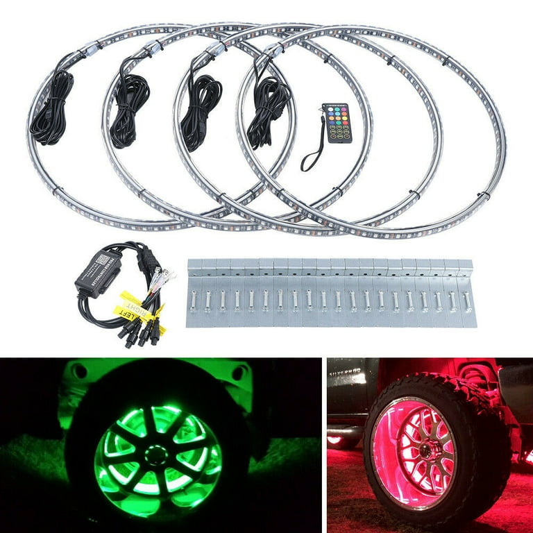 LED Double Row White RGB Color Chasing Flash Bluetooth 17.5