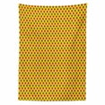 thumbnail image 2 of Retro Tablecloth, Strawberry Fruits Playroom Sweets Shower Theme, Rectangle Satin Table Cover Accent for Dining Room and Kitchen, 60" X 90", Green Mustard Vermilion, by Ambesonne, 2 of 2