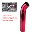 thumbnail image 4 of Kit de tubo de manguera de filtro de tubo de inducción de entrada de aire de aluminio Universal para coche de 76mm (rojo), 4 of 8