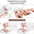 thumbnail image 2 of Alsisk Stationery Set with Stapler, Tape Dispenser, Scissors, Pen & Staples, Rose Gold, 6-Piece, 2 of 2