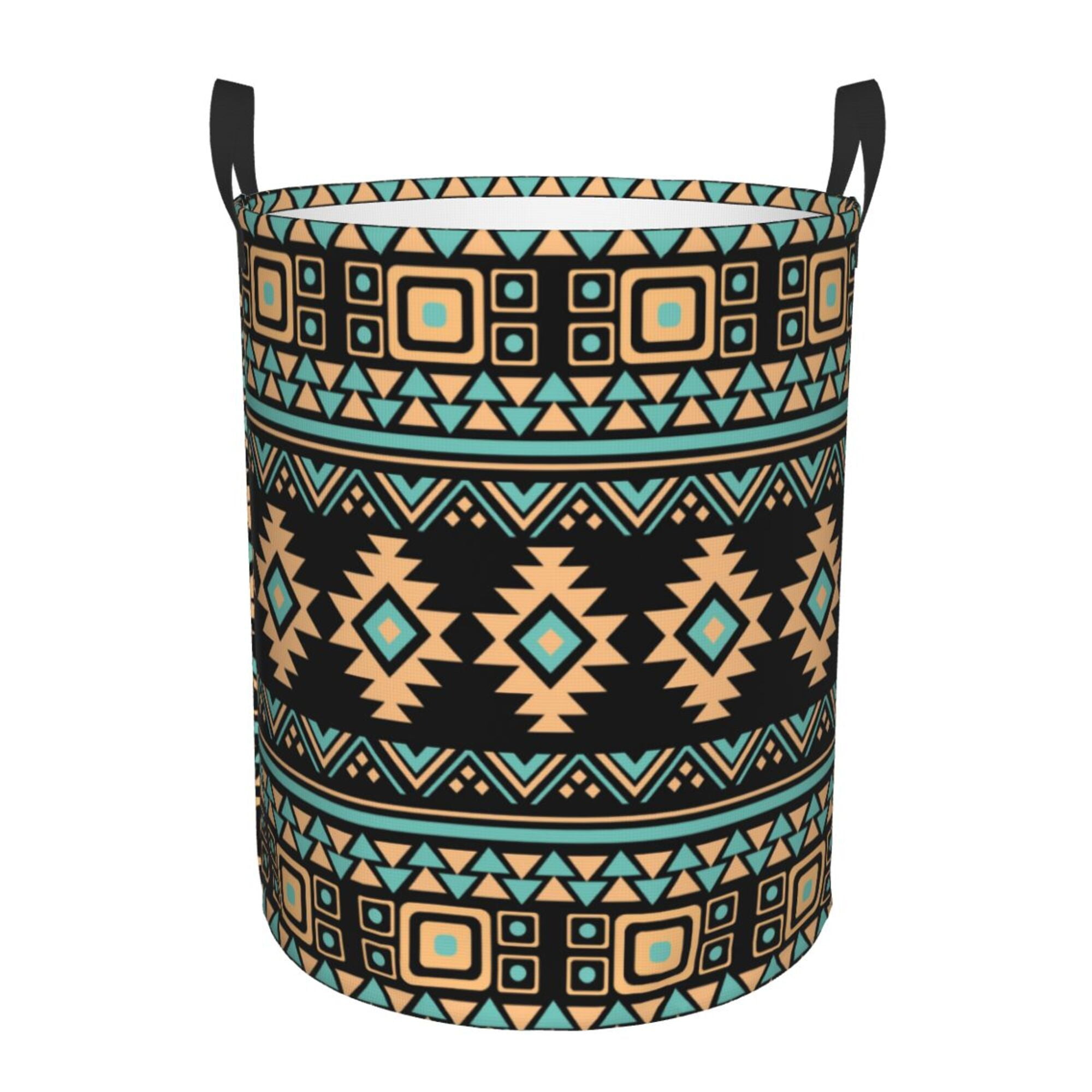 Multicolor Native Aztec Vintage Trippy Laundry Basket main image 0