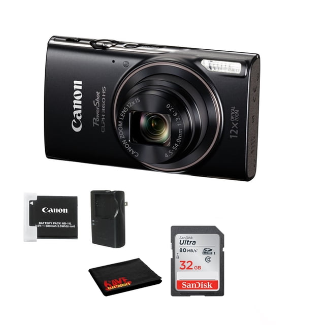 Canon PowerShot ELPH 360 HS Appareil Photo Numérique avec Carte 32 Go (Modèle International)
