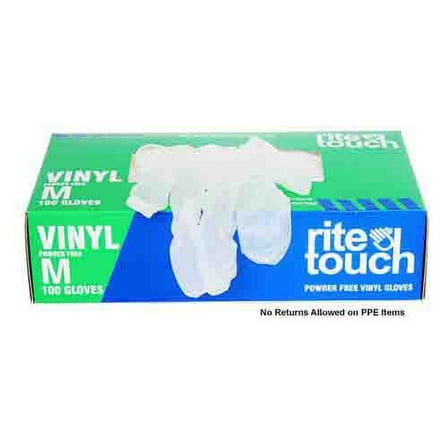 Vinyl powder free gloves lq-(100ct box) medium size