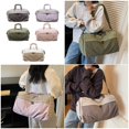 thumbnail image 2 of Gym Duffle Bag for Women, Lightweight Travel Tote, Foldable Overnight Weekends Sport Bag, 2 of 9