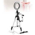 thumbnail image 2 of 5.7 Inch Selfie Ring Light with Tripod Stand for YouTube Video Live stream and Makeup Mini LED Camera Light Cell Phone Holder Stand, 2 of 7