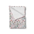 thumbnail image 2 of Valentines Day Soft Flannel Fleece Throw Blanket, Couples in Various Poses Lovers Proposing Kissing Strolling Vintage Style, Cozy Plush for Indoor and Outdoor Use, 70" x 90", Multicolor, by Ambesonne, 2 of 6