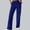 #Blue, variant on DPTALR Women's Solid Color Elastic Waist Sports Leisure Sweatpants with Pocket & Belt,Gray,Size M