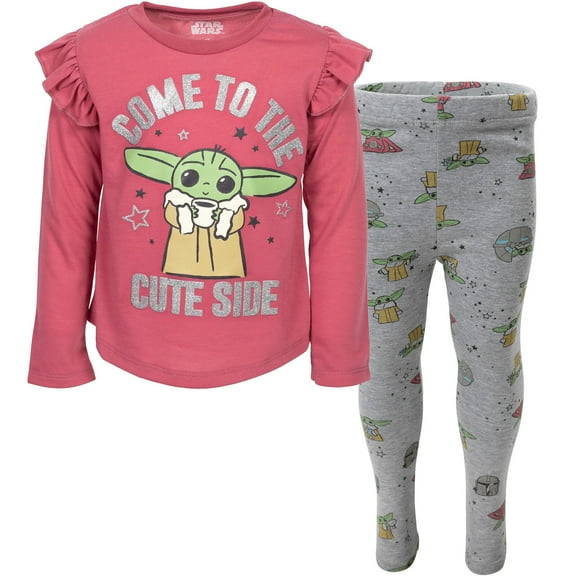 Star Wars The Child Big Girls T-Shirt and Leggings Outfit Set Toddler to Big Kid