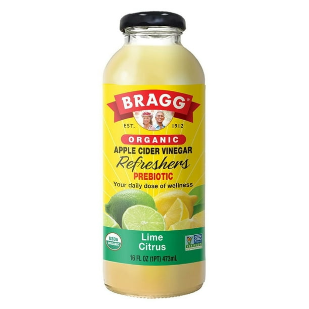 Bragg Organic Apple Cider Vinegar Refreshers Prebiotic Lime Citrus