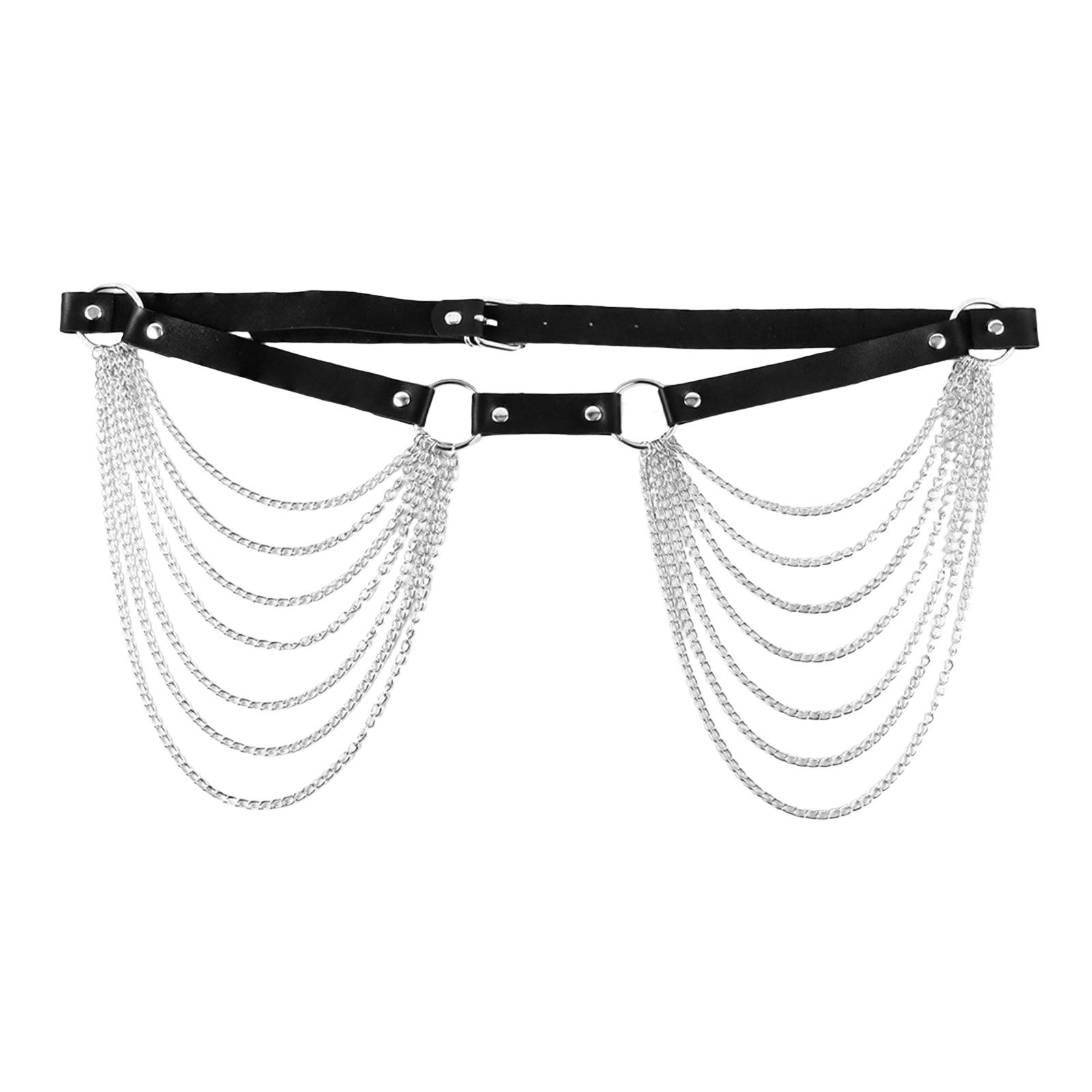 Belt Waist Chain Gothic Hiphop Pants Chain Body Chains Cosplay for