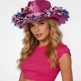 thumbnail image 5 of Yvsxxv Rosy Dazzling Patriotic Sequin Cowgirl Hat, 4th of July Party Hat, 1 Pc, 5 of 7
