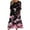 Multicolor#4, variant on Tnhcen Women's Summer Casual Vintage Floral Print Short Sleeve Round Neck Knee Length Loose Dress 4 Way Stretch Plus Size S - 2XL Pocket Dress