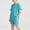 Green, variant on OGLCCG Boys Waffle 2 Pieces Outfits Casual Short Sleeve T Shirts and Shorts Set Summer Vacation Travel Lounge Sets with Pockets 1-12 Years