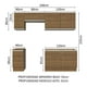 thumbnail image 3 of Cocina Integral 240cm Glamy Madesa 10 Marrón, 3 of 5