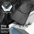 thumbnail image 5 of Venoro Case with Screen Protector for Samsung Galaxy A25 5G Car Magnetic Mount Stand and Slide Camera Lens Cover, Black, 5 of 13