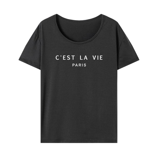Camisetas de mujer Camisetas básicas Ropa deportiva Cuello redondo Ropa de calle clásica para mujer S