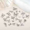 thumbnail image 6 of 20PCS Silver Alloy Butterfly Nail Art Bow Charms Accessories Parts For Manicure Doecr Retro Nails Decoration Design Supplies, 6 of 10
