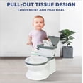 thumbnail image 2 of Also Go Potty Training Toilet for Baby Toddler Boys and Girls, Realistic Potty Chair with Anti-skid Rubber Base, Detachable Toddler Potty Training Toilet, Grey, 2 of 9
