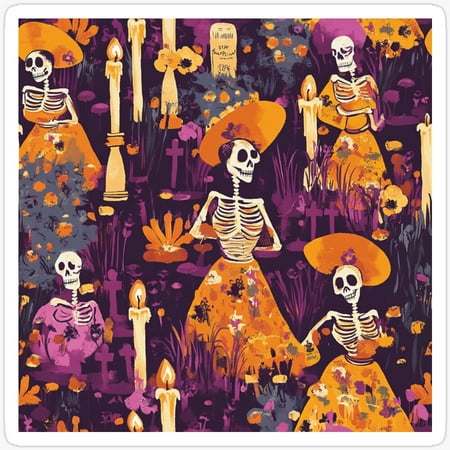 Souls Dance For Day Of The Dead Sticker Kir-1939