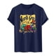thumbnail image 5 of Casual Summer Tops Carnaval Impreso de Manga Corta Cuello Redondo, Poliéster Ligero para la Fiesta de Verano de Primavera, 5 of 9