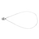 thumbnail image 1 of Dog Bone Keychain Necklace, Alloy Not Easy Tarnishing Dog Bone Necklace Fashionable  For Dog Owner For Dog Lover ANGGREK Caja conmemorativa de cenizas de mascotas, 1 of 8