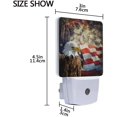 thumbnail image 4 of ATTOE Set of 2 Sea Turtle in Blue Water Baby Turtles Animal Swimming in Ocean Sea Life Auto Sensor LED Dusk to Dawn Night Light Plug in Indoor for Adults, 4 of 5