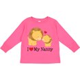 thumbnail image 3 of Inktastic I Love My Nanny Boys or Girls Long Sleeve Toddler T-Shirt, 3 of 5