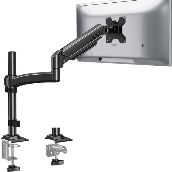 HOMOUNT Single Monitor Arm for 22-32inch, Full-Motion Monitor Mount, Height Adjustable Monitor Stand for Desk, Holds Max 22lbs