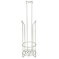 Bath Bliss Freestanding Toilet Paper Holder and Dispenser in Satin Nickel